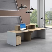 Mobilier de bureau moderne en bois Fourniture directe de bureau de réception de fabricants chinois pour l'usage de centre commercial d'hôpital d'hôtel