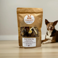 Étiquettes personnalisées imprimées pour sachets de friandises pour chiens, autocollantes, imperméables, en papier, écologiques, réutilisables, avec logo personnalisé pour l'emballage