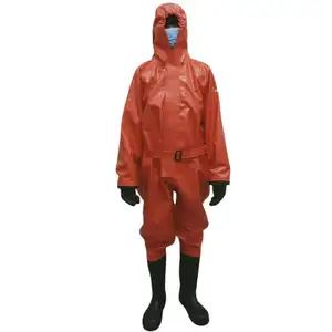 Chemical Suit Factory Direct Wholesale Price Terno De Proteção De Hazmat Químico Vermelho