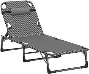 Lit pliant simple, lit de sieste de bureau, chaise inclinable portable, lit d'appoint pour hôpital, lit de camping, tissu Oxford 800D, tube métallique, robuste - Product Image 6