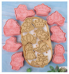 8 pièces/ensemble d'outils à biscuits, emporte-pièces, moule à biscuits, presse à biscuits manuelle, moule à biscuits, emporte-pièces <span class=keywords><strong>manuel</strong></span>, tampon <span class=keywords><strong>de</strong></span> cuisson pour la cuisine - Product Image 5