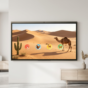 กระดานไวท์บอร์ดอัจฉริยะแบบอินเทอร์แอคทีฟหน้าจอสัมผัสดิจิทัลแบบ All-in-One LCD LED ขนาด 75 นิ้ว ความละเอียด 4K สำหรับห้องเรียน  OEM - Product Image 1