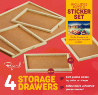 Meilleure vente 1500 pièces moderne personnalisable Portable rotatif Puzzle Table Board écologique peint bois matériel pour adultes