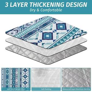 Im Angebot: Leichte, tragbare, faltbare, dreilagige, wasserdichte Camping- und Picknickmatte für alle Jahreszeiten mit Trageriemen - Product Image 3