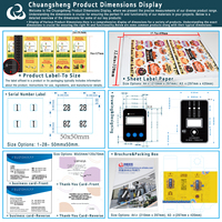 Étiquettes autocollantes en PVC imperméables personnalisées pour lessive avec forme ronde/personnalisée, commandes personnalisées acceptées
