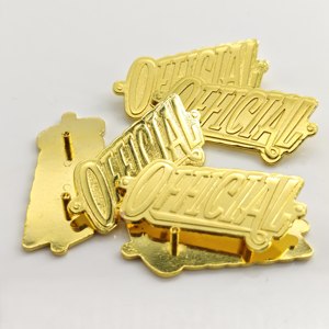 Étiquettes de vêtements et étiquettes typographiques en métal doré gravées au laser, 3D en relief, lavables, pour vestes et vêtements - Product Image 5