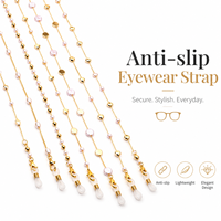 Chaîne de lunettes antidérapante en métal, collier porte-lunettes, fabrication soignée, sangle pour lunettes, accessoires pour femmes