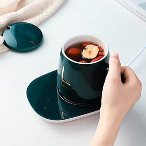 Mug intelligent promotionnel de Noël, mug à café auto-chauffant, chauffe-tasse sans fil, thermos chauffant en céramique, tasse électrique, coffret cadeau d'affaires - Product Image 2