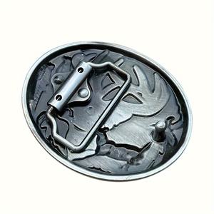 Gesper sabuk hewan mode rusa liar gaya koboi Barat desain baru 2025 untuk pria - Product Image 2