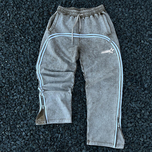 Pantaloni sportivi a zampa <span class=keywords><strong>in</strong></span> rilievo su misura per uomo pantaloni della <span class=keywords><strong>tuta</strong></span> da Jogger pantaloni della <span class=keywords><strong>tuta</strong></span> <span class=keywords><strong>in</strong></span> <span class=keywords><strong>pelle</strong></span> pantaloni della <span class=keywords><strong>tuta</strong></span> a gamba larga da uomo - Product Image 5
