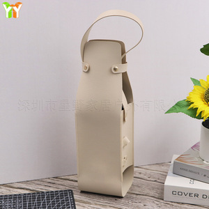 En stock, bolsa de transporte para una sola botella de vino, cuero PU, bolsa protectora para botellas de vino, bolsa de regalo para vino y licores. - Product Image 4