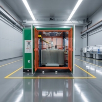 Transformateur haute tension Shenghua à usage industriel, modèle à bobinage divisé, double phase, entrée 3kV/6kV/10kV, sortie 110V/220V/380V/440V, 50/60Hz