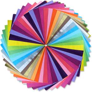 Papel de arte hecho a mano de color Papel tisú de un solo lado Rojo Rosa Azul Verde Amarillo para embalaje de regalo - Product Image 1