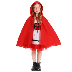 Halloween Cosplay Kostuum Kinderen En Meisjes Nieuwe Kleine Rode Riding Hood Kostuum Voor Kinderen