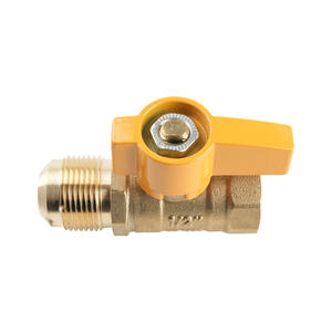 High Quality CSA Fip*Flare Natural Brass Gas <strong>LPG</strong> Ball <strong>Valve</strong> - Product Image 3