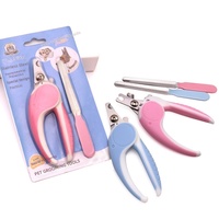 Coupe-ongles pour animaux de compagnie CW5035, vente directe d'usine, verrouillage de sécurité, coupe-ongles pour chat et chien avec lime à ongles, kit de toilettage