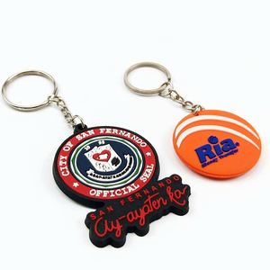 Porte-clés personnalisé en caoutchouc souple, porte-clés 3D en PVC - Product Image 5