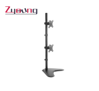 Support de moniteur à double écran réglable en hauteur Bras de support de moniteur articulé pour ordinateur
