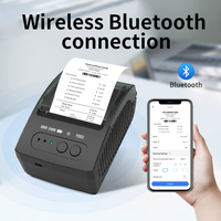 Mini imprimante thermique portable Bluetooth 58 mm, longue durée de fonctionnement avec batterie Li-ion, imprimantes thermiques portables sans fil