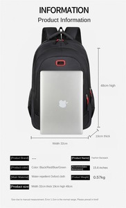 Custom Unisex College Backpack Waterproof Oxford Polyester Laptop <b>Bag</b> Zipper Anti-Theft USB Travel School <b>Computer</b> Notebook - Product Image 5