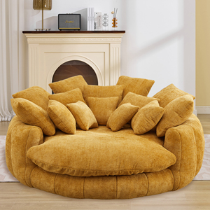 Sofá en Caja Jumbo Chenille Cloud de Canadá Overseas Warehouse, Sillón Nido, Ahorro de Espacio, Compresible - Product Image 3
