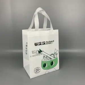 时尚风格高品质最便宜可回收生态防油可折叠RPET购物袋