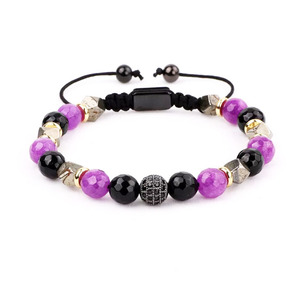 Pulsera de la amistad hecha a mano para hombres y mujeres, joyería de diseño único, cuentas de piedra Natural, JBS10560 - Product Image 5