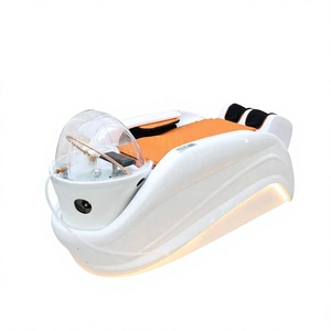 Sillón de Lavado para Salón de Belleza con Luz LED, Masaje Eléctrico y Terapia Capilar, Suministro de Fábrica - Product Image 1