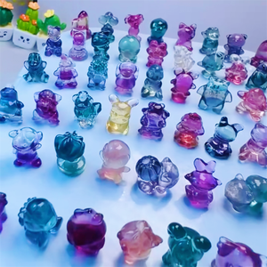 Artesanía tallada de fluorita de alta calidad, cristales naturales de caramelo, piedras curativas, regalos de diseño Popular para recuerdos - Product Image 2