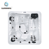 Sunrans Vente en gros de haute qualité Spa piscine 5 personnes Bain de massage hydro tourbillon Bain à remous Spa extérieur Bain à remous