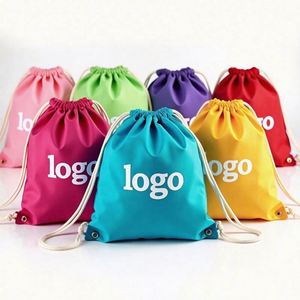 Custom Logo <b>Bags</b> 210d Polyester <b>Draw</b> <b>String</b> Sports Backpack Promotional <b>Bag</b> Custom Polyester Shopping Drawstring <b>Bags</b> - Product Image 1