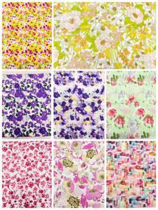 Paarse tie-dye print polyester stof, lichtgewicht, zijdeachtig, ademend, glanzend jacquard, meisjes activewear sjaal, kleding, rokken - Product Image 4