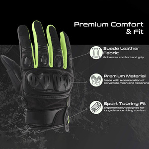 Outdoor Sports Hard <b>Knuckle</b> Leather Motorcycle <b>Gloves</b> Breathable Waterproof Premium Quality Custom Color Unisex Leather <b>Gloves</b> - Product Image 4