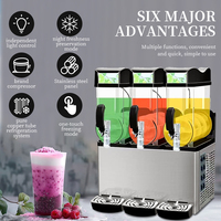Machine à glace Slush Making Granita Machine 3 saveurs Slush Machine