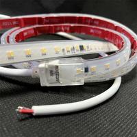 Doble color sin necesidad de controlador LED regulable o controlador 60LEDs/M AC110/220V Cinta LED flexible Tira de luz LED blanca para Decoración