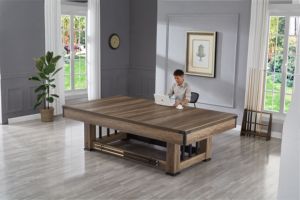 Mesa de Billar Multijuegos 3 en 1 de Madera Personalizada 2024, Moderna y de Lujo, de 7, <span class=keywords><strong>8</strong></span> y 9 Pies para Deportes - Product Image 4