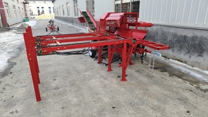 Fendeuse de bûches 30 tonnes neuve pour usage domestique avec plateforme de chargement portable et composants essentiels du moteur - Product Image 2