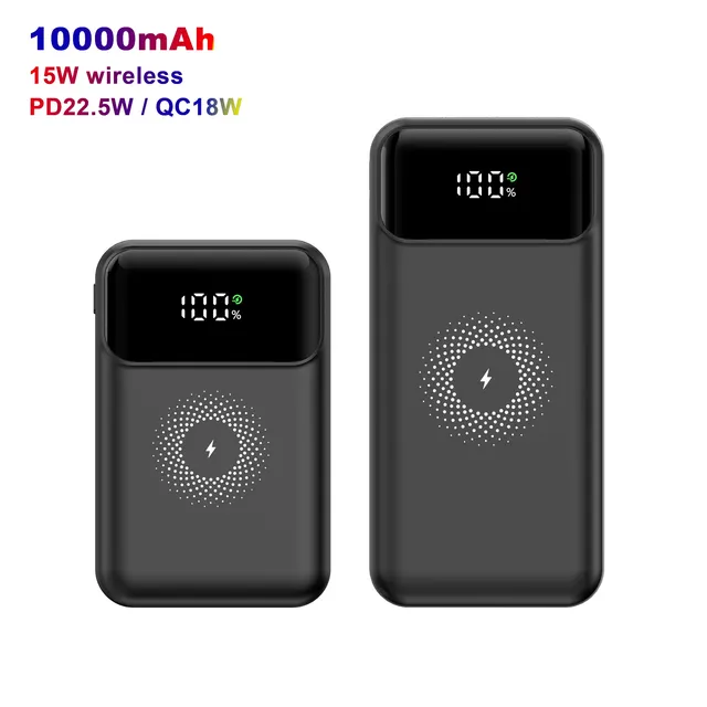 2023 New Trending Wireless Fast Chargers Slim Portable Type C Universal Easy Carry Magnetic Power Bank 10000mah GaN Tech 30W