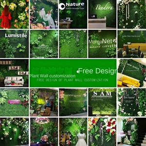 Mur de gazon artificiel en PVC écologique décoratif de longue durée fond de paysage intérieur extérieur vert hauteur 4-10cm - Product Image 3