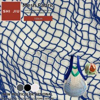 Tissu en maille hexagonale respirant et léger pour sacs filets et trousses de toilette, 100 % polyester