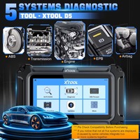 Herramienta de Diagnóstico Automotriz XTOOL D5 2026, Escáner OBD2 para 5 Sistemas (ABS, EPB, Airbag, Motor), Datos en Tiempo Real, CAN FD, FCA, Actualización Gratuita de por Vida