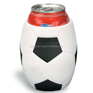 Football Design High Quality PU Rubber Beer Can Cooler 12oz Stubby Holders