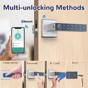 Thông Minh Wifi Sinh Trắc Học Vân Tay Cửa Đòn Bẩy Khóa Tương Thích Nhôm Gỗ Thép Cửa Đám Mây Bộ Nhớ Thẻ Dữ Liệu Lưu Trữ Tùy Chọn - Product Image 6