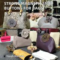 Kancing Magnet Persegi Panjang Berkualitas Tinggi dengan Teknik Pelapisan untuk Perlengkapan Tas, Kancing Magnetik untuk Tas Tangan