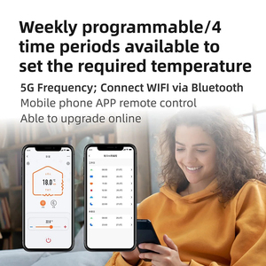 Tuya LCD màn hình cảm ứng wifi thông minh lập trình nhiệt sưởi ấm sàn AC và nồi hơi nhiệt làm việc - Product Image 3