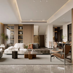 וילה איטלקית מודרנית יוקרתית - הדמיית תלת מימד מקצועית - עיצוב פנים, עיצוב סלון וחדר שינה בוילה - Product Image 1