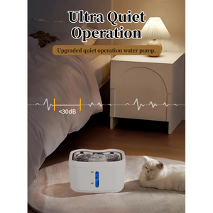 Distributeur d'eau intelligent pour animaux de compagnie en acier inoxydable, à induction automatique, écologique, avec filtration sans fil et fonctionnement silencieux pour chats - Product Image 3