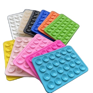 Универсальный кожаный чехол с завода, силиконовая присоска для мобильного телефона, квадратная односторонняя 12 зернистая присоска, автомобильный держатель - Product Image 1