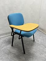 Chaise de formation multifonctionnelle, bleue, épaisse et renforcée, avec tablette d'écriture intégrée