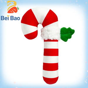 Factory Wholesale 8 Inch <strong>Plush</strong> Toy OEM Christmas Candy <strong>Cane</strong> Design Holiday Decoration Soft Festive Plushies Figurine in Stock - Product Image 1